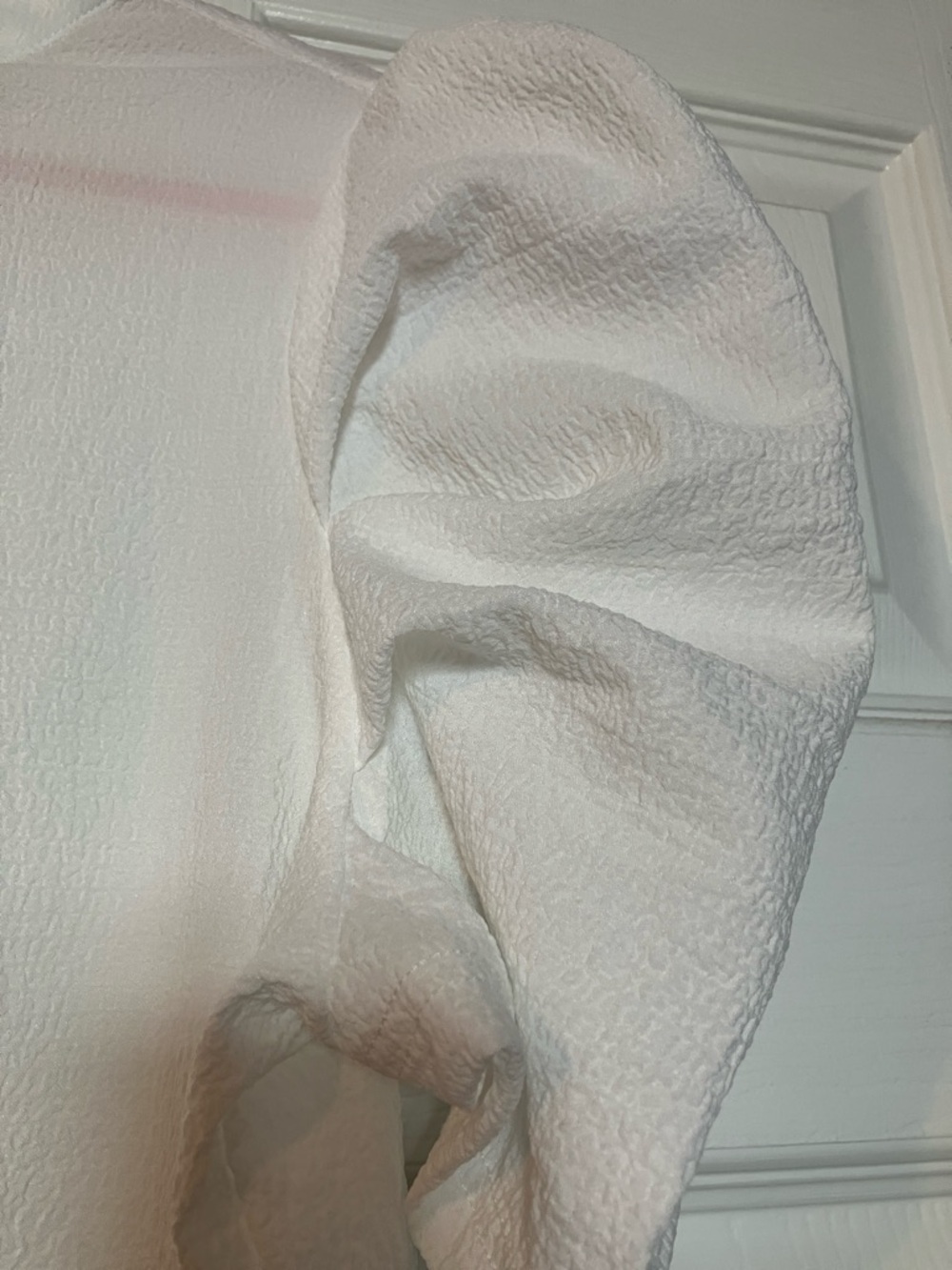 Shein Ruffle Sleeve White Dress M - Picture 2 of 5